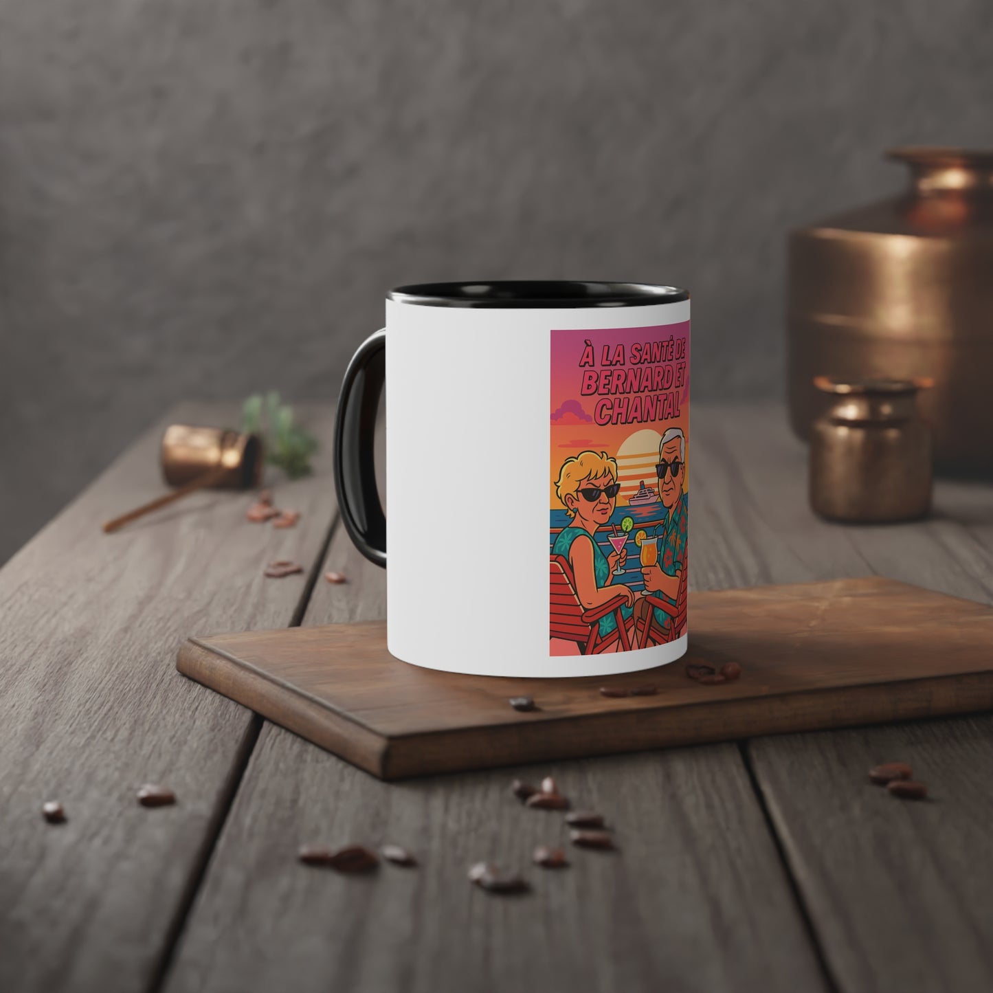 Mug Bernard & Chantal – Croisière financée, réalité non remboursée