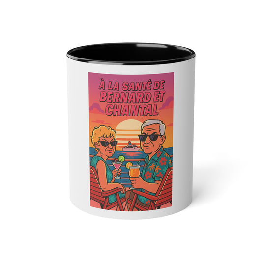 Mug Bernard & Chantal – Croisière financée, réalité non remboursée